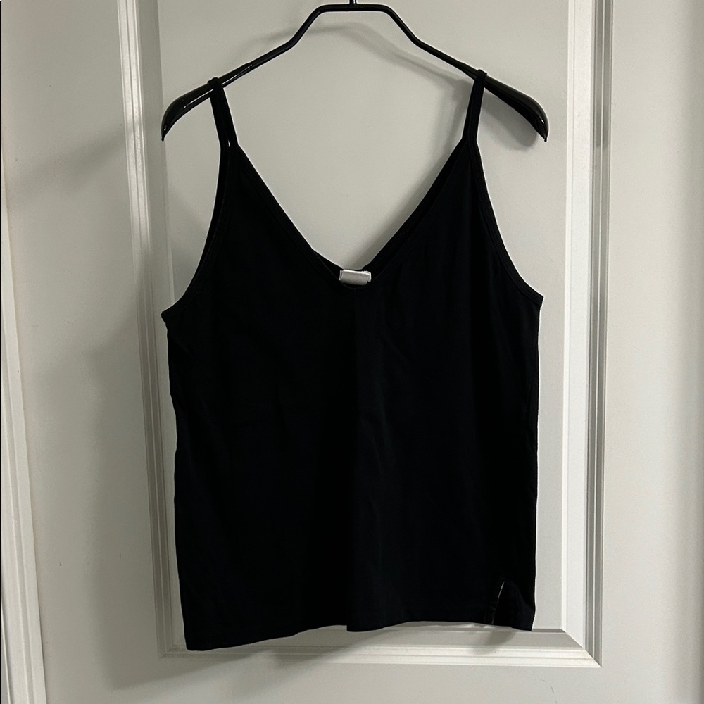 bassike - double v-neck tank